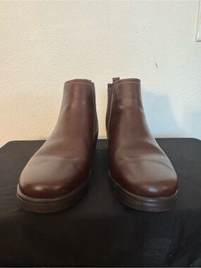 Flexi Women's Brown Leather Ankle Booties